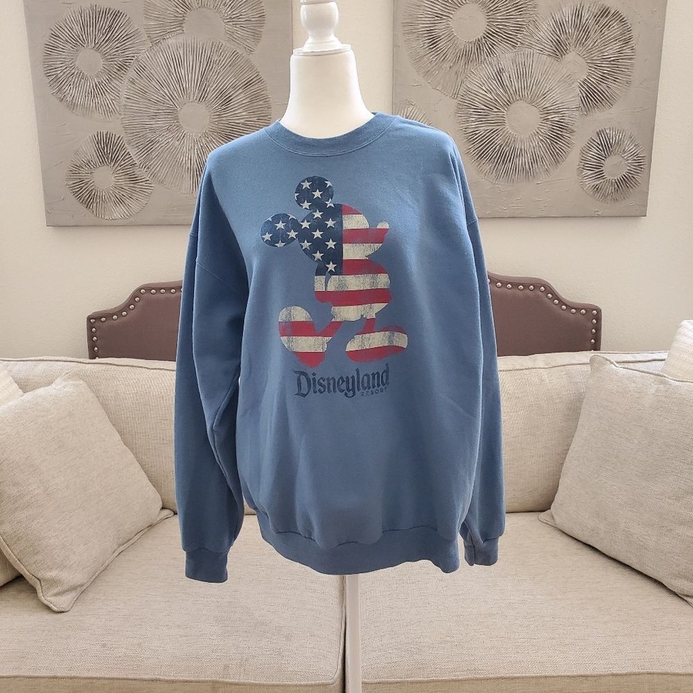 Disneyland By Hanes Crewneck Sweatshirt Sz Lg - Picture 2 of 11